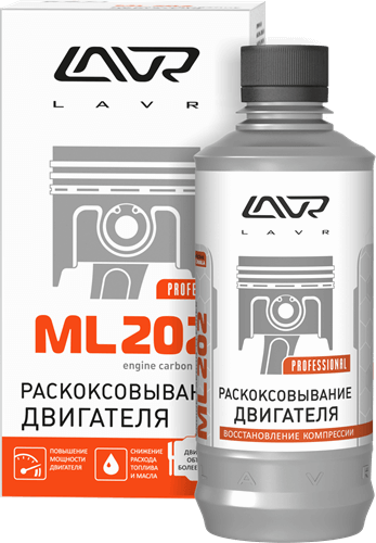 Ln2504 Раскоксовывание двигателя ML-202 (для двигателей более 2л) LAVR 330 мл